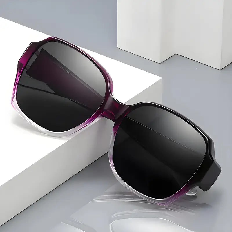 Dual-Use Clip-On Fashion Glasses - Crystals, Stylish Rectangular Design, Unisex, Driving Accessories, Eyewear Accessories-Selling On Temu Is Prohibited