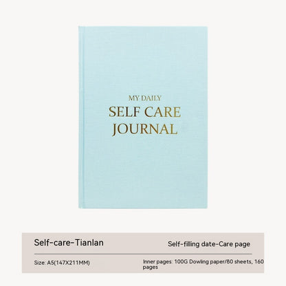 Thanksgiving Diary Happy Self-care Diary Boy English Version A5 Notebook Cloth Book