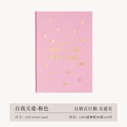 Thanksgiving Diary Happy Self-care Diary Boy English Version A5 Notebook Cloth Book