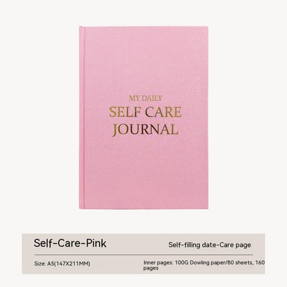 Thanksgiving Diary Happy Self-care Diary Boy English Version A5 Notebook Cloth Book